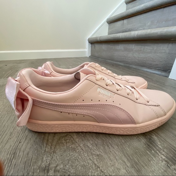 Puma basket pink bow Clearance